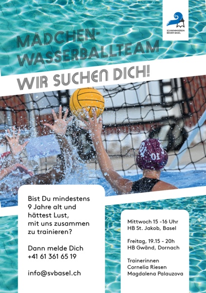 Coole Mädchen spielen Wasserball beim SVB!