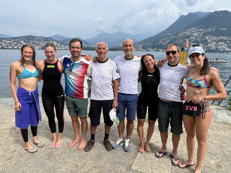 Open Water Schweizermeisterschaften im Luganersee vor Paradiso