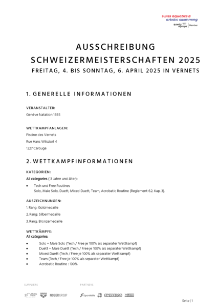 Schweizermeisterschaften (SM/CS)